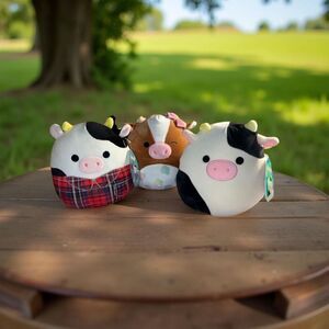 NWT Griella, Connor & Harvest Connor Cow Squishmallows 7.5”